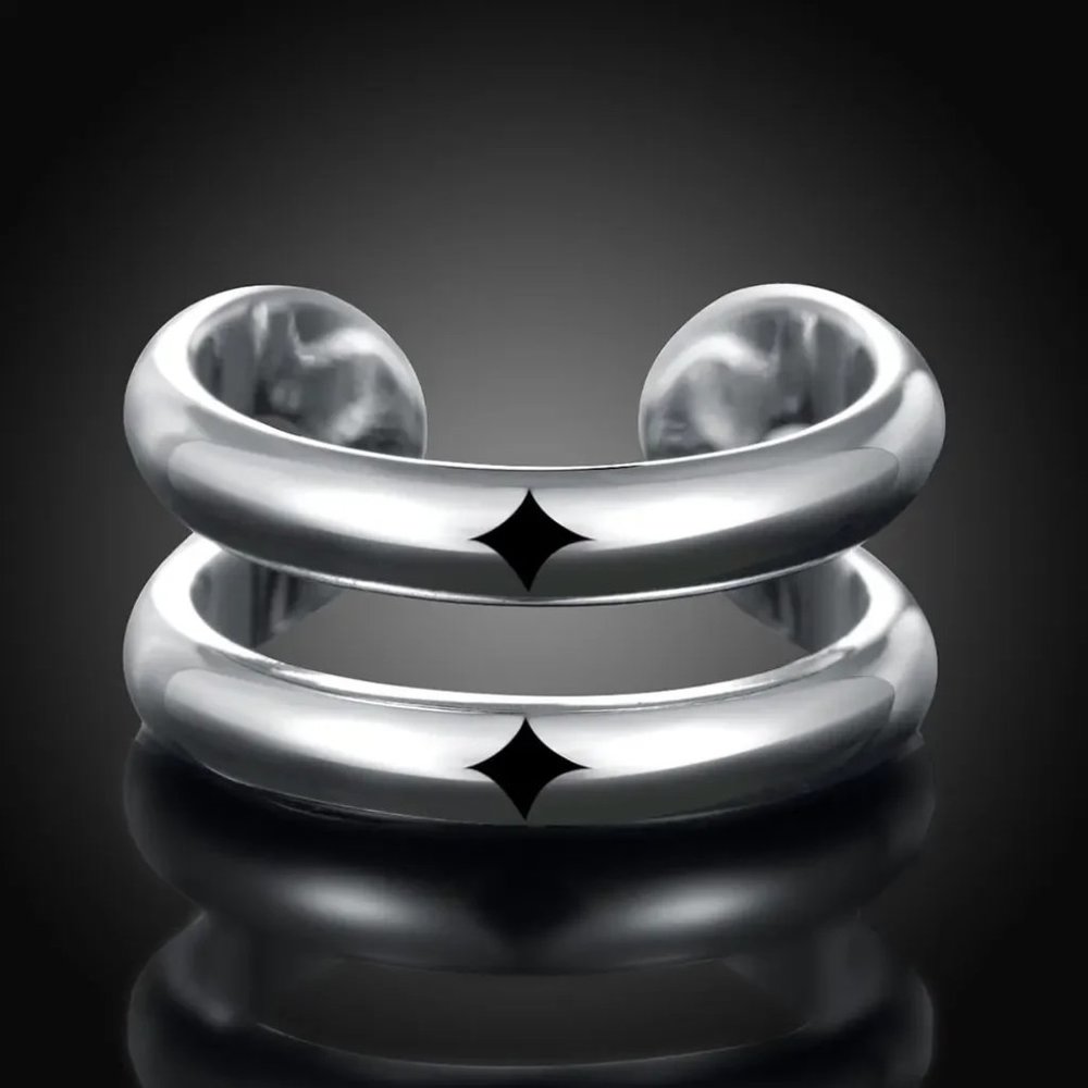 🌟 925 Sterling Silver Luxury Earrings Necklace Bracelet And Ring Adjustable - Picture 3 of 14